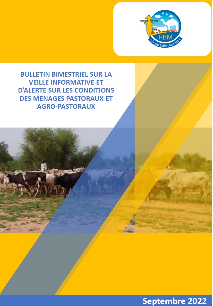 Lire la suite à propos de l’article Bulletin bimestriel sur la veille informative et d’alerte sur les conditions des ménages pastoraux et agro-pastoraux – Sept 2022